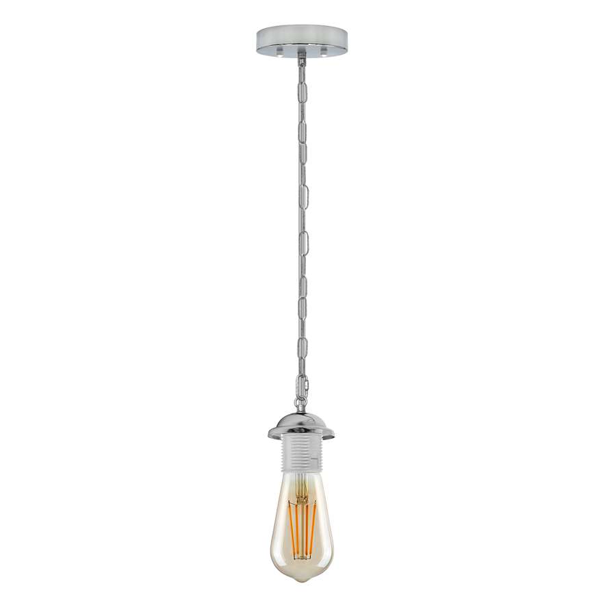 Single ceiling pendant light E27 base hanging chain light~ 5128-8