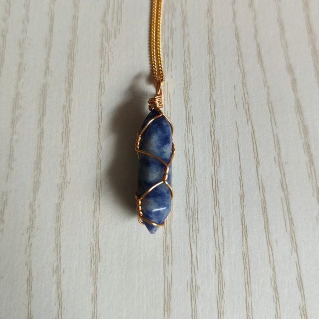 Natural Stone Pendant Necklace - Puritific