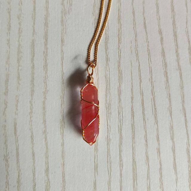 Natural Stone Pendant Necklace - Puritific