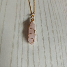 Natural Stone Pendant Necklace - Puritific