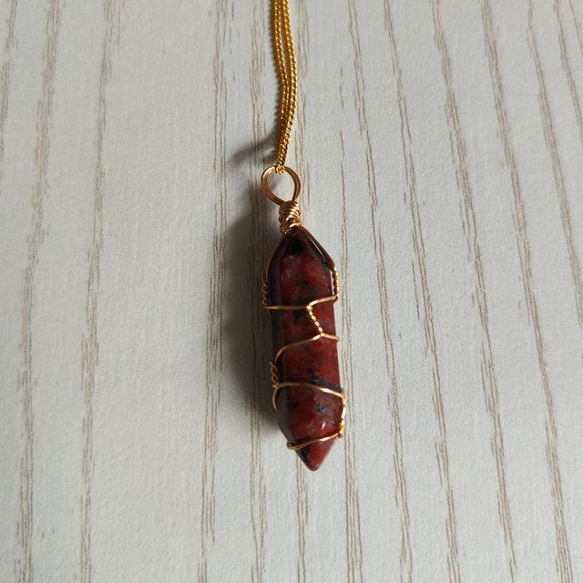 Natural Stone Pendant Necklace - Puritific