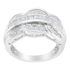 14KT White Gold Diamond Cocktail Band Ring (1 1/2 cttw, H-I Color, I1-I2 Clarity) - Puritific