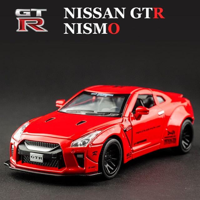 New 1:32 NISSAN GTR GT-R R35 Alloy Car Model - Puritific