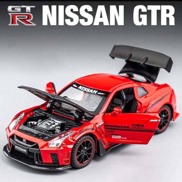 New 1:32 NISSAN GTR GT-R R35 Alloy Car Model - Puritific