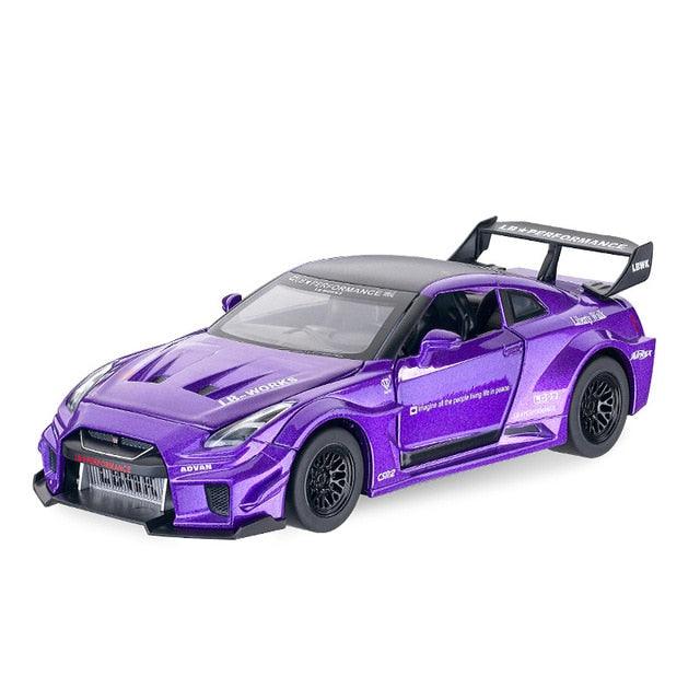 New 1:32 NISSAN GTR GT-R R35 Alloy Car Model - Puritific