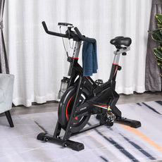 Steel Stationary Bike 5-Level Exercise Bike w/ LCD Monitor-0