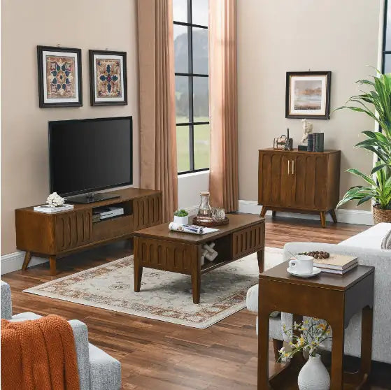 Medieval Modern Solid Wood TV Stand