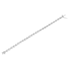 Sterling Silver Diamond Link Bracelet (1/4 cttw, I-J Color, I2-I3 Clarity) - Puritific