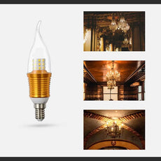 Candle Bulb E14 Base 5w/7w Flame Tip Chandelier Light ~5014-1