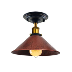 Semi flush mount cone shade Ceiling Light ~ 5176-9