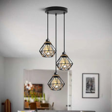 3 light Cluster Pendant Industrial Hanging Light For Cafe Bar Restaurant ~ 5131-0