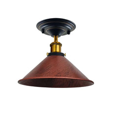 Semi flush mount cone shade Ceiling Light ~ 5176-10