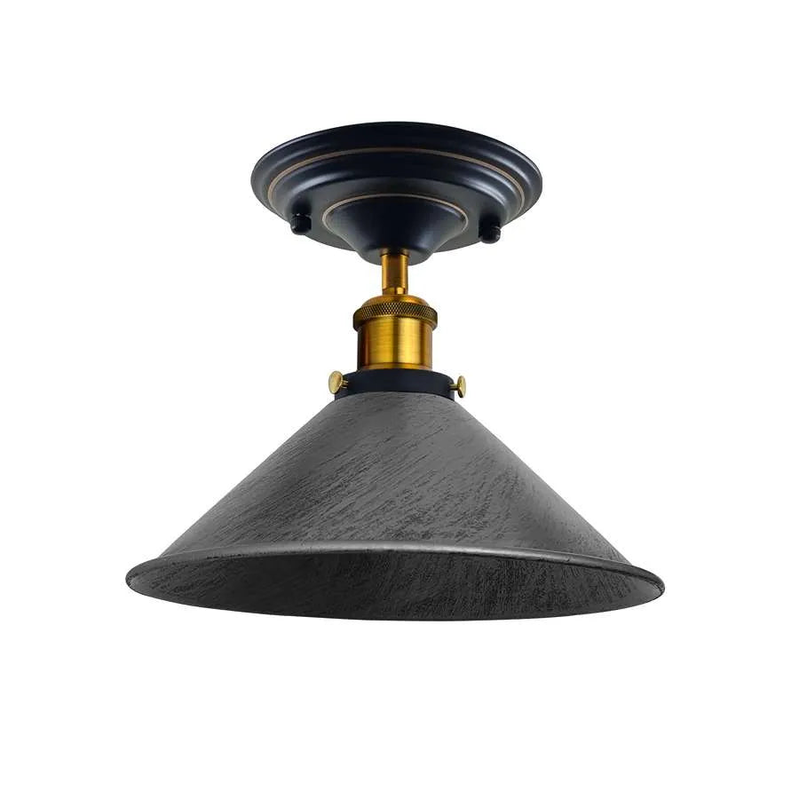 Semi flush mount cone shade Ceiling Light ~ 5176-8