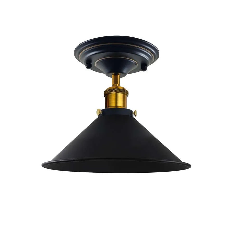 Semi flush mount cone shade Ceiling Light ~ 5176-14