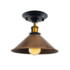 Semi flush mount cone shade Ceiling Light ~ 5176-5