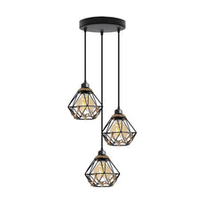 3 light Cluster Pendant Industrial Hanging Light For Cafe Bar Restaurant ~ 5131-3