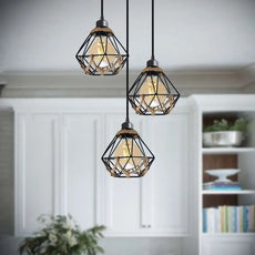 3 light Cluster Pendant Industrial Hanging Light For Cafe Bar Restaurant ~ 5131-1