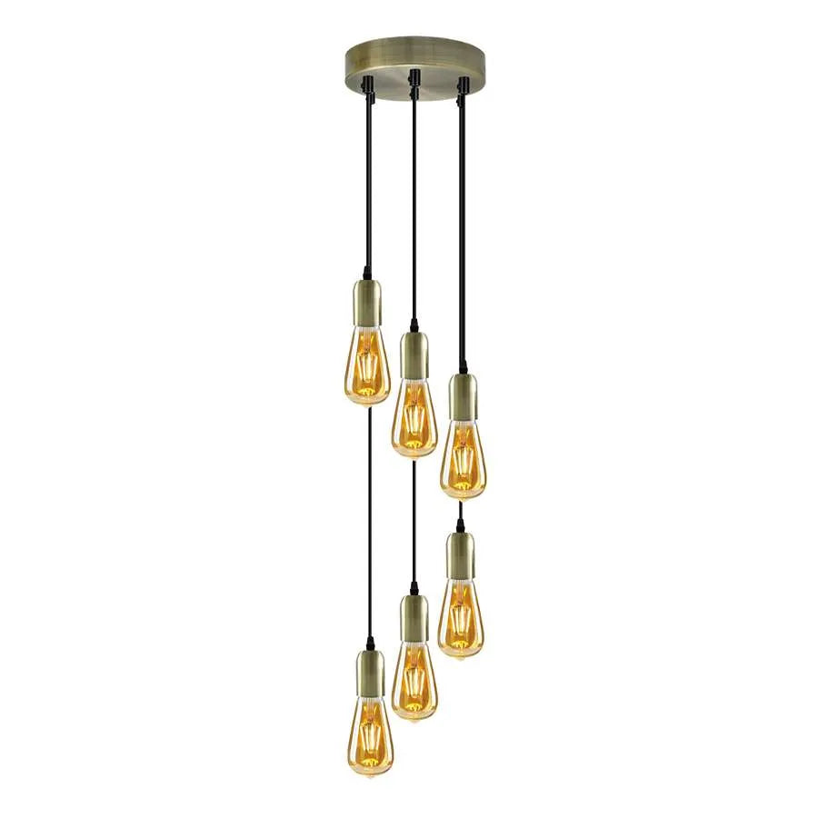 stair lights 6 light cluster pendant light for modern house ~5129-10