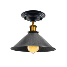 Semi flush mount cone shade Ceiling Light ~ 5176-7