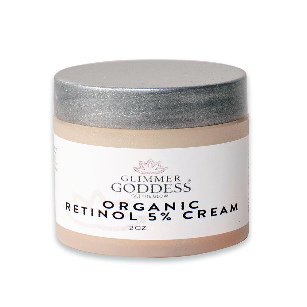 Organic Retinol Cream 5% - Nightly Skin Brightener - Puritific