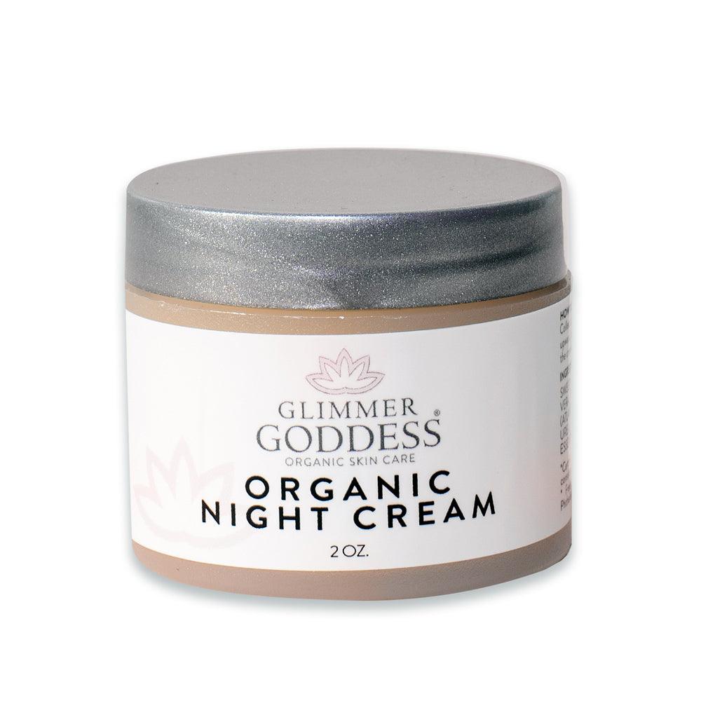 Organic Skin Renewal Night Face Cream - Hydrates & Lifts - Puritific