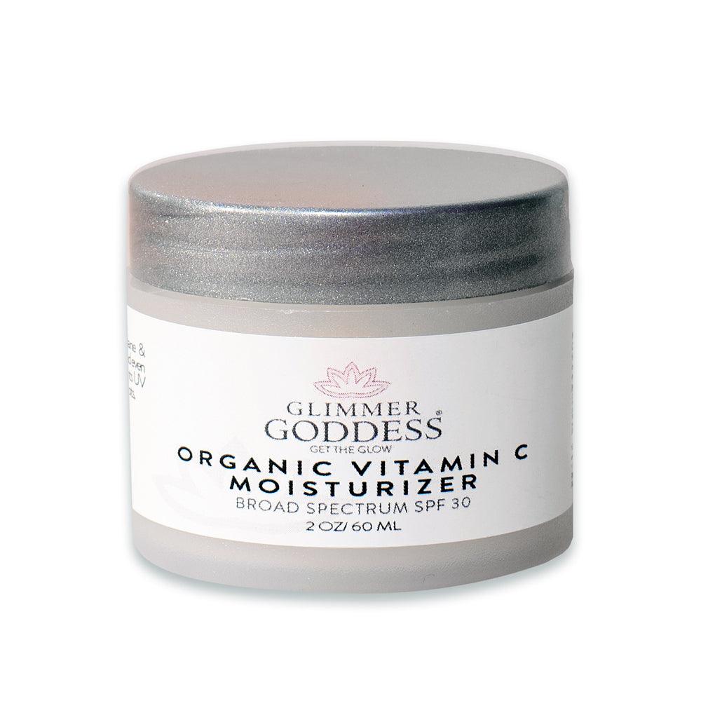 Organic Vitamin C Face Cream SPF 30 - Brightens and Tightens Skin - Puritific