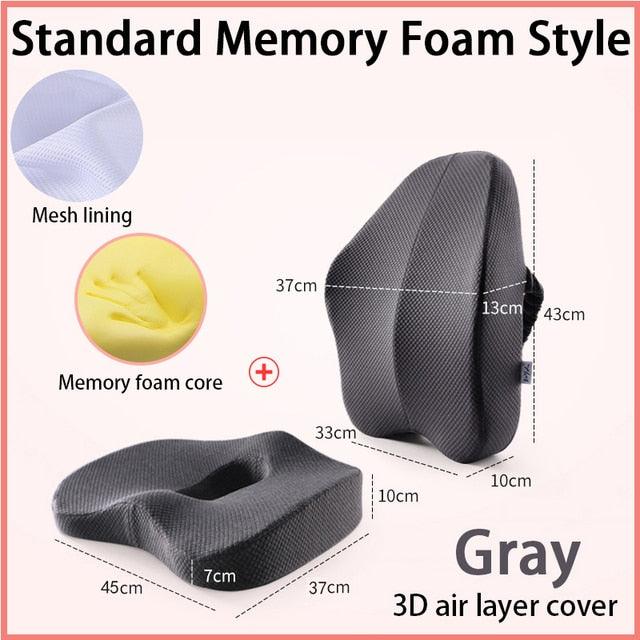 Orthopedic Pillow Memory Foam Seat Set - Puritific