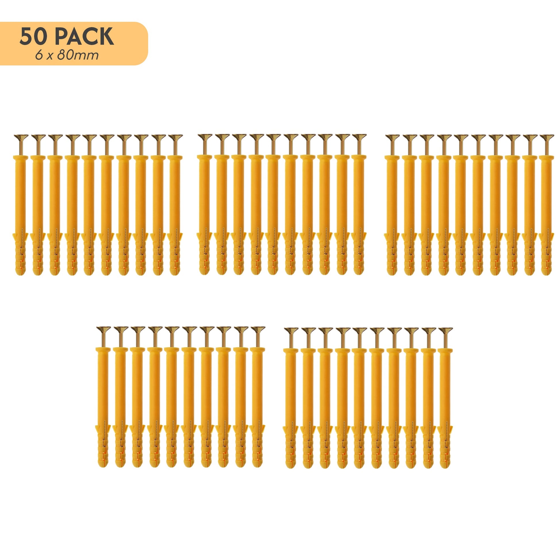 Wall Plugs Plastic Screw Set Assorted Set Drywall ~ 5363-3