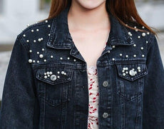 Pearl Casual Denim Jacket for Women - Puritific