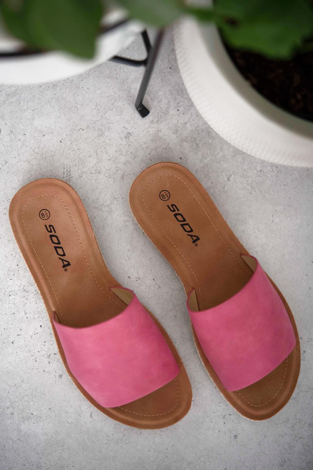 Pink Casual Slide Sandals - Puritific