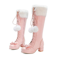 Princess Bowtie High Boots - Puritific