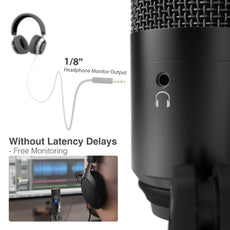 USB Microphone for Mac/ pc Windows,Vocal Mic for Multipurpose,Optimized for Recording,Voice Overs,for YouTube Skype-2