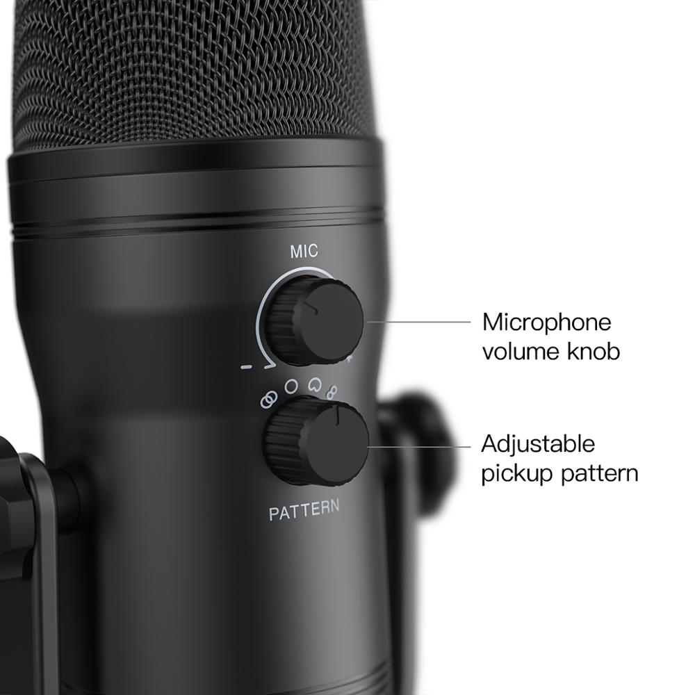 USB Recording Microphone Computer Podcast Mic for PC/PS4/Mac,Four Pickup Patterns for Vocals,Gaming,ASMR,Zoom-class-2