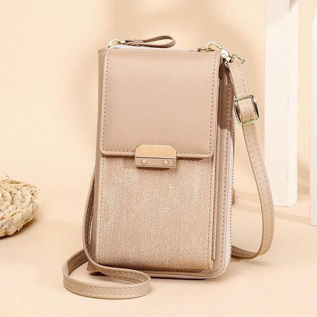 PU Leather Ladies Wallet Crossbody Bag - Puritific