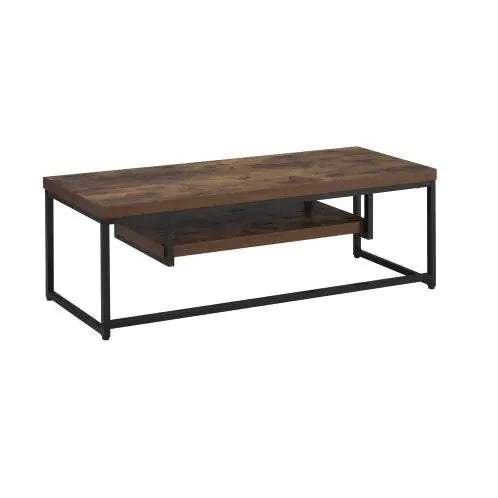 ACME Bob TV Stand In Weathered Oak Black