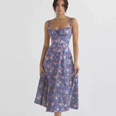 Summer Floral A-line Dress - Puritific