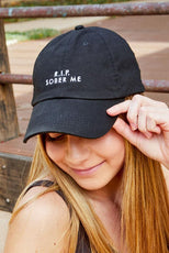 R.I.P. Single Me | R.I.P. Sober Me - Bachelorette party dad hats - Puritific