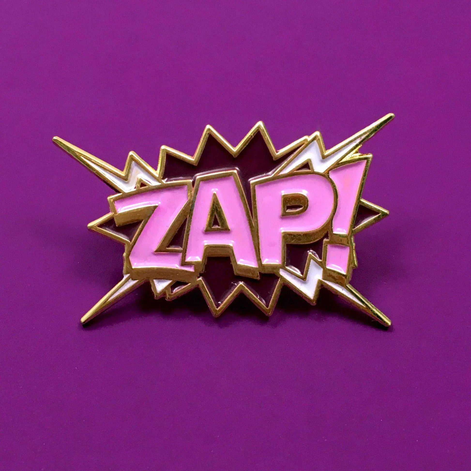 "ZAP!" Pop Art Pin - Puritific