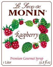 Raspberry - Monin - Premium Syrups and Flavourings - 4 x 1 L per case-2