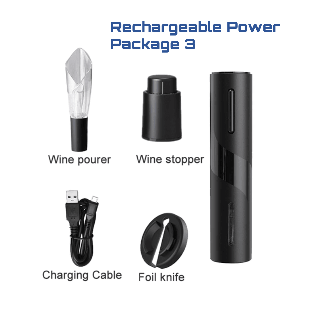 Rechargeable Electric Wine Bottle Opener - Puritific