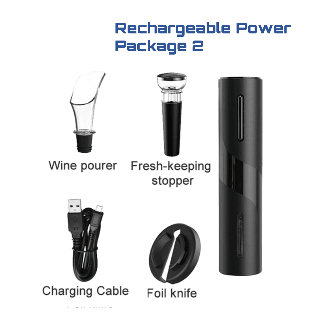 Rechargeable Electric Wine Bottle Opener - Puritific