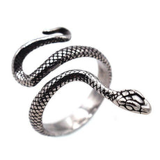 Retro Norse Mythology Men Ouroboros Ring - Puritific