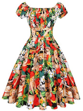 Rockabilly Women Swing Dress, Party Dresses- 50s 60s - Puritific