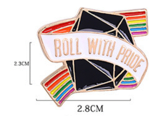 Roll-with-Pride Brooch - Puritific