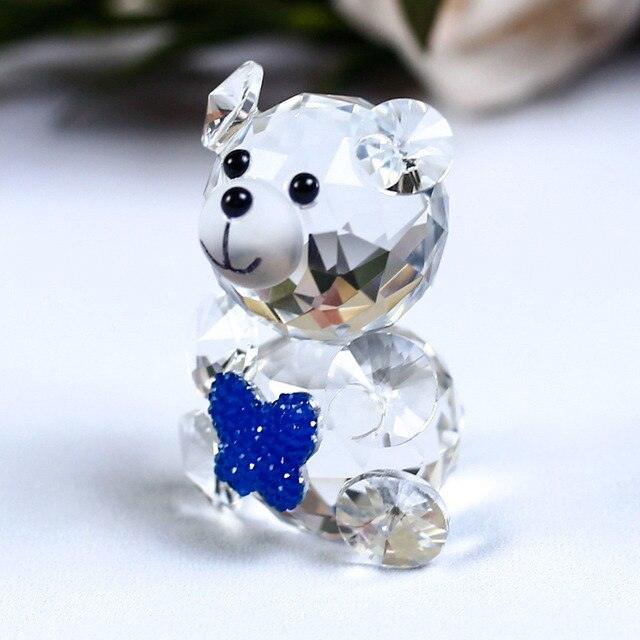 Romantic Bear Crystal Figurine - Puritific