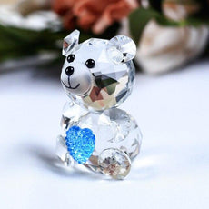 Romantic Bear Crystal Figurine - Puritific