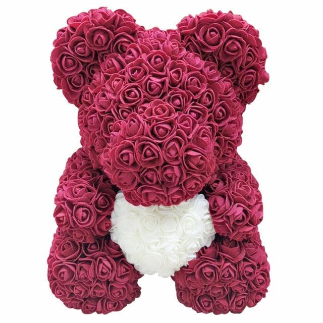 Rose Teddy Bear - Puritific