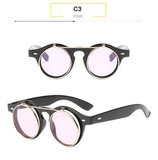 Round Flip Up Sunglasses - Puritific