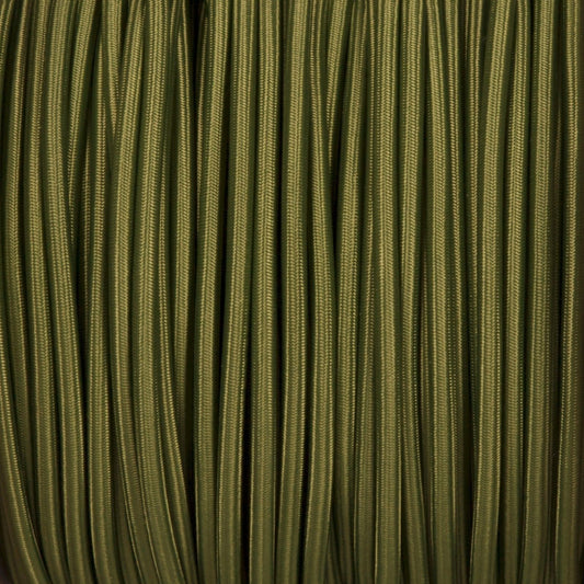 5m Vintage 2 Core Army Green 0.75mm Flexible Cable~4680-0