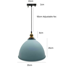 Retro Style Grey Metal Ceiling Pendant Light Shade~2824-2